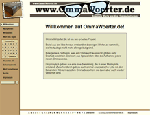 Tablet Screenshot of ommawoerter.de